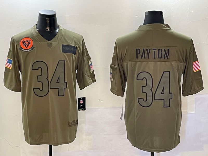 Men Chicago Bears #34 Payton Green 2024 Nike Limited NFL Jersey style 0108->chicago bears->NFL Jersey